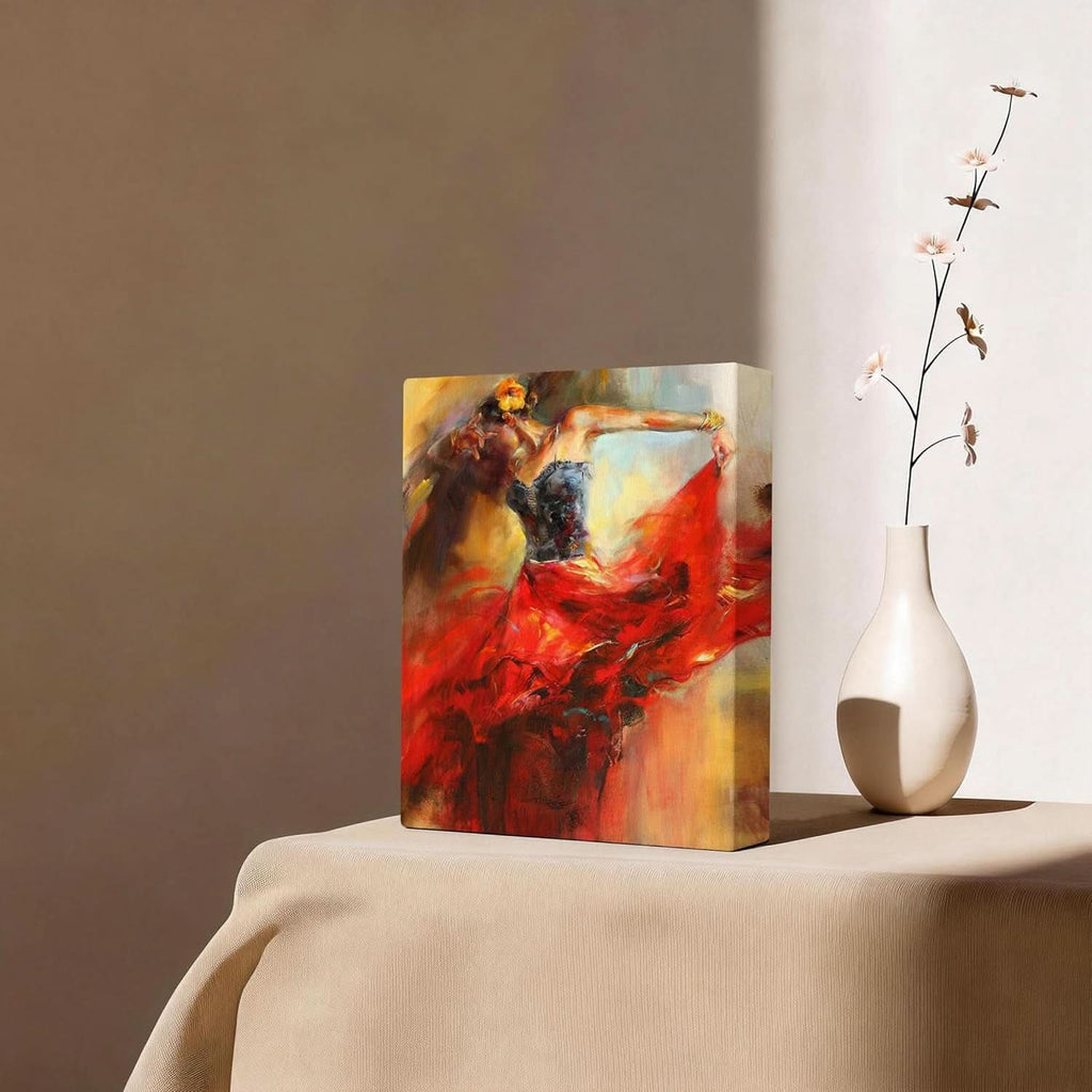 Dancing Lady Canvas Wall Art 16x12 Framed for Living Room – image 2