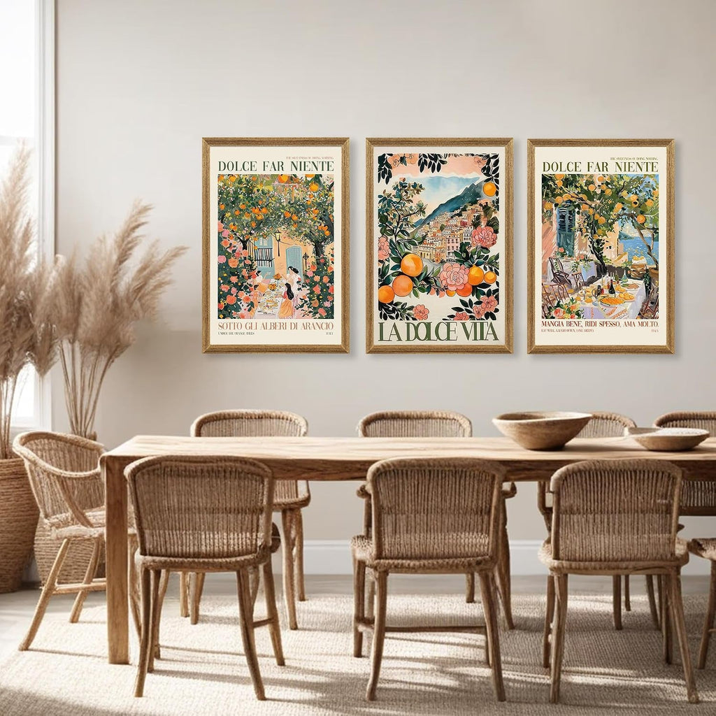 Triptych Canvas Wall Art Set of 3 Framed, 20x30 in – image 3