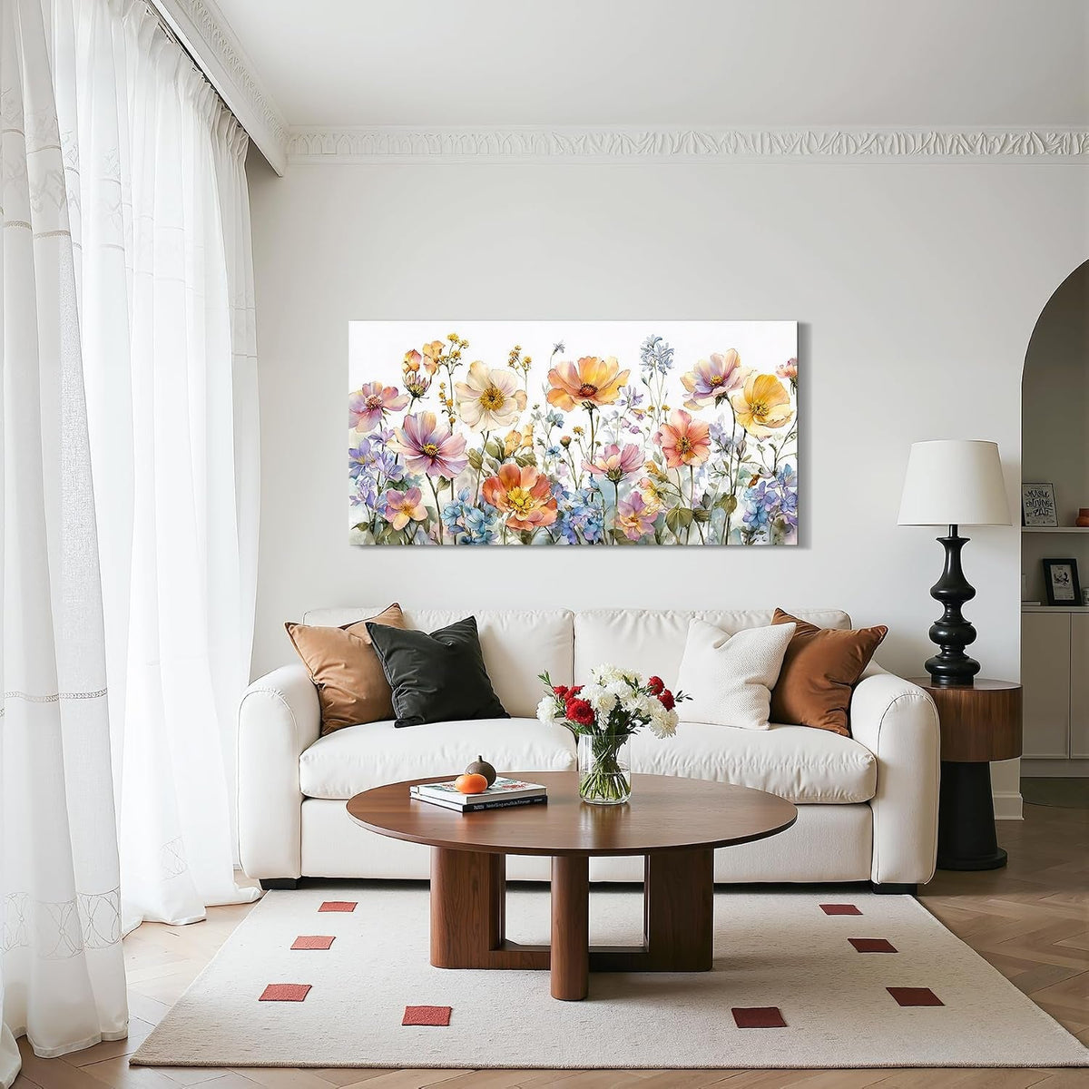 Nature Floral Wall Art 20x40 Canvas for Living Room – image 2