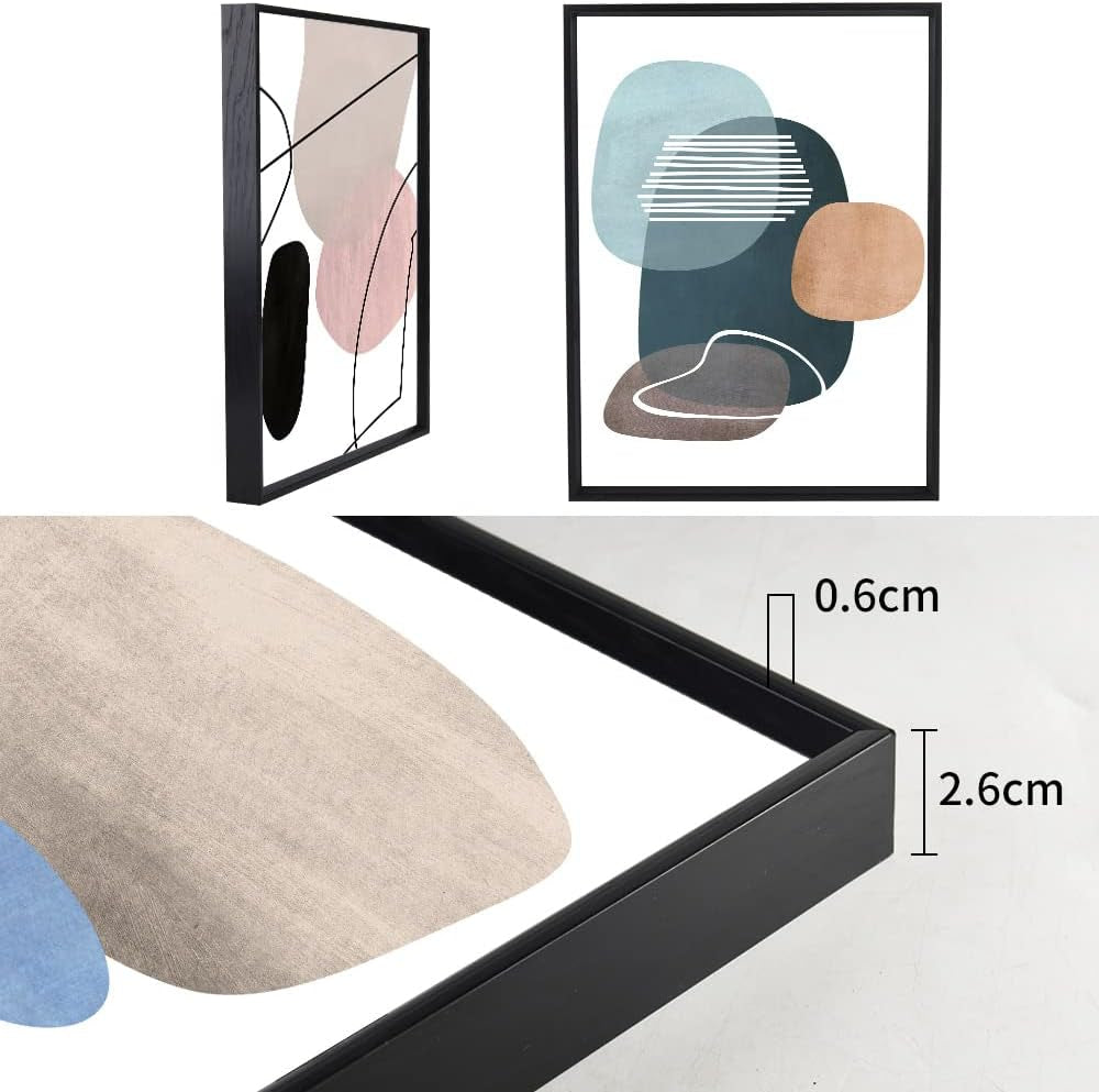 Blocks Modern Wall Art Set of 3 Canvas, 16x24 in for Living Room – image 5