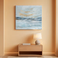 Oceanic Panorama Coastal Wall Art 48x24 Light Blue Canvas – main view