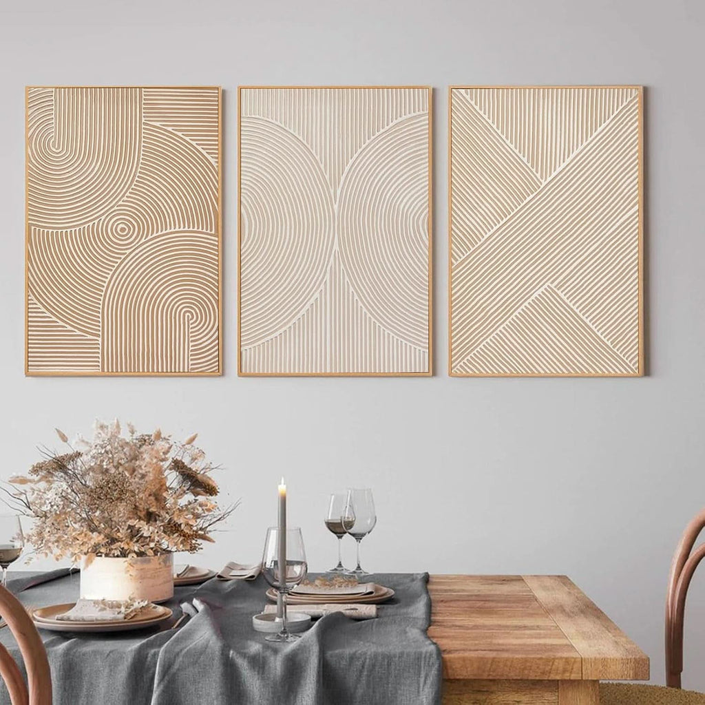 Textured Modern Wall Art 16x24 Hand-Painted Neutral – image 8