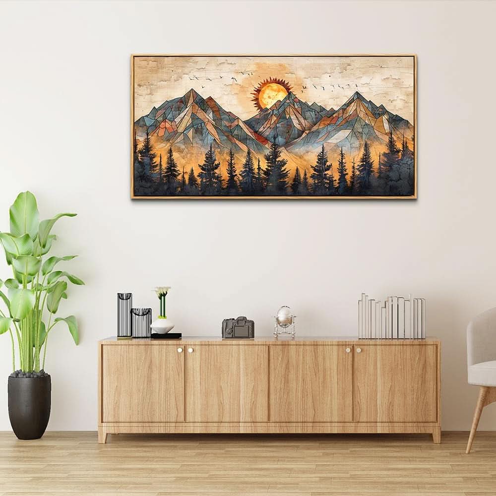 Textured Modern Wall Art 24x48 Canvas for Living Room – image 3