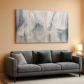 Expression Abstract Wall Art 20x40 White Canvas for Living Room – main view