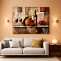 Wine Glass Opulent Landscape Wall Art 20x40 Canvas – main view