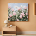 Rose Floral Wall Art 40x20 Pink Canvas for Living Room – main view