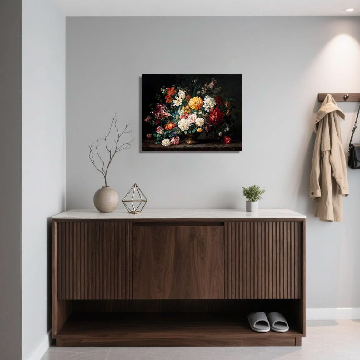 Abstract Floral Wall Art 24x36 Colorful Canvas for Living Room – image 4