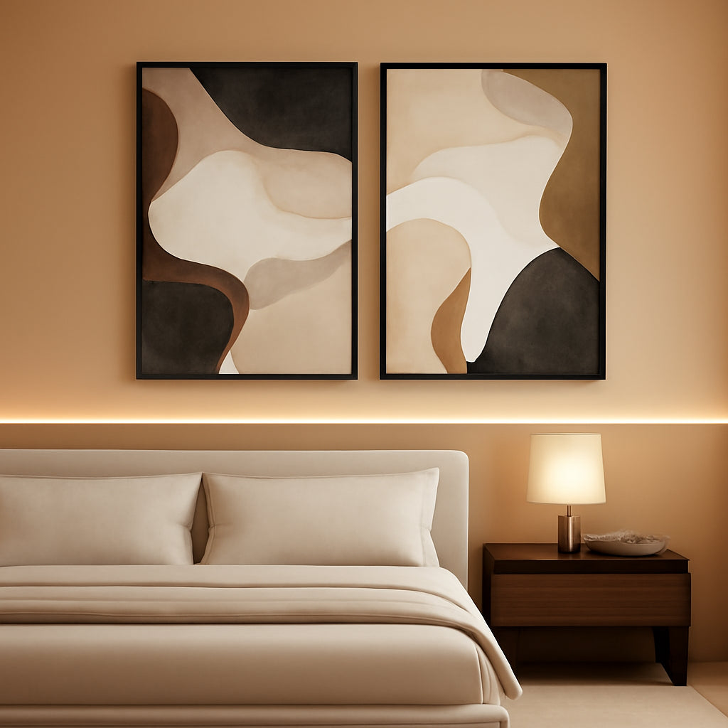 Collections Abstract Wall Art 16x24 Framed for Living Room – main view