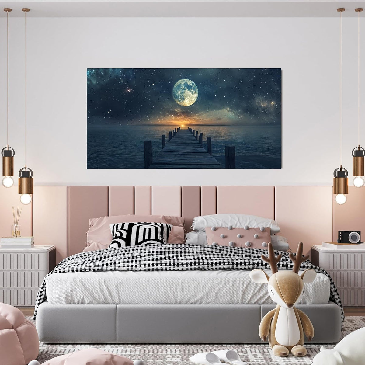 Seascape Coastal Wall Art 20x40 Blue Canvas for Living Room – image 5