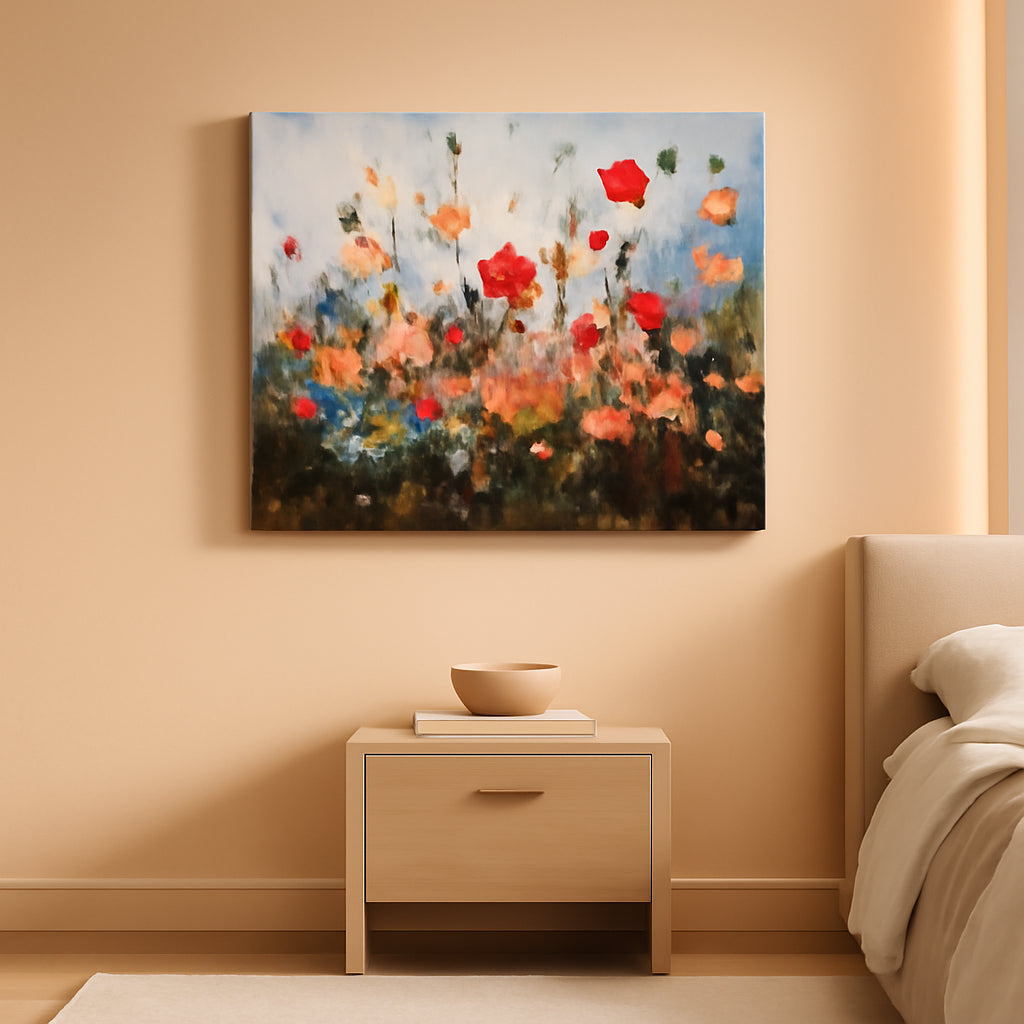 Farmhouse Canvas Wall Art 20x40 Colorful for Living Room – main view