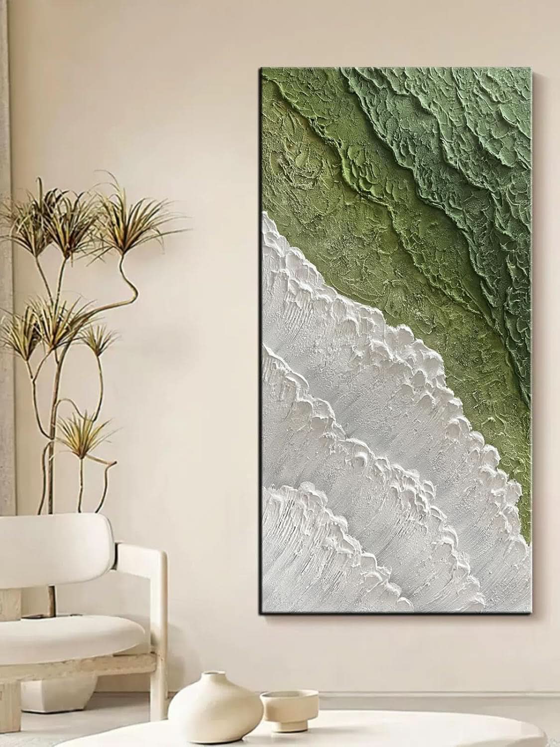 Expressionist Abstract Wall Art 24x48 Hand-Painted – image 3