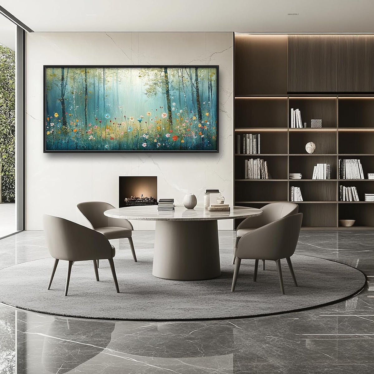 Forest Tree Botanical Wall Art 60x30 for Living Room – image 3