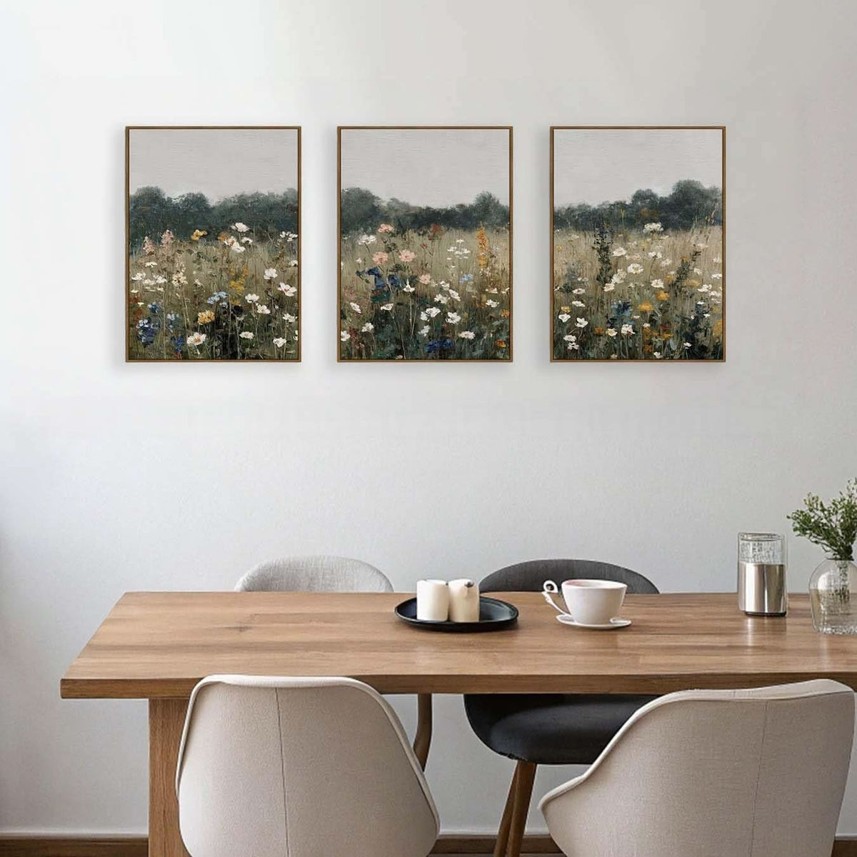 Meadow Timeless Landscape Wall Art Set of 3 Canvas, 12x16 in – image 2
