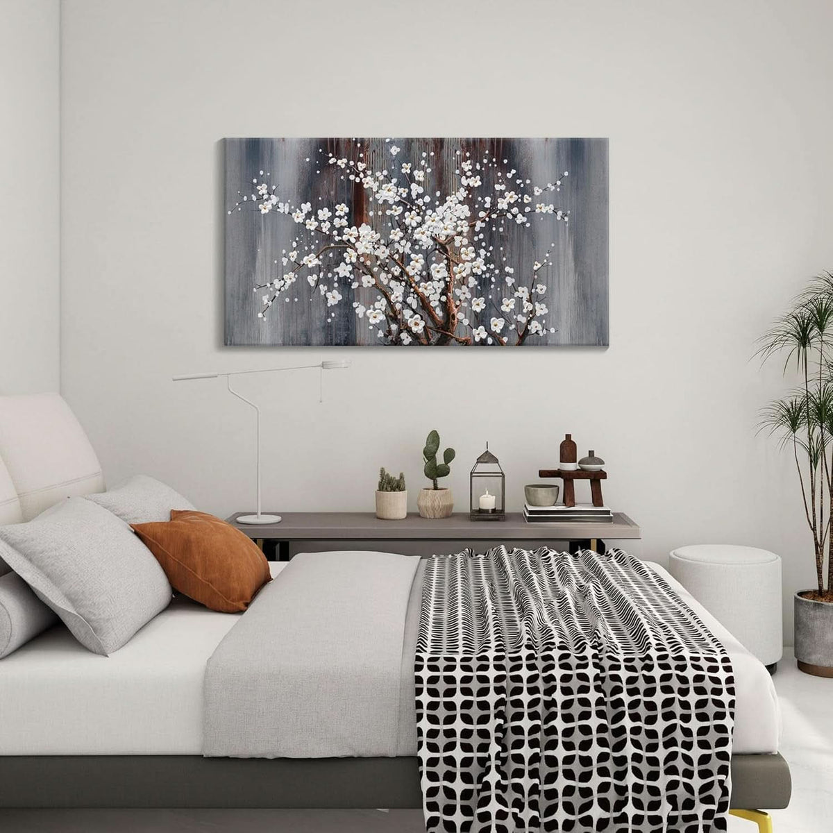 Canvas Wall Art 20x40 White for Living Room – image 7