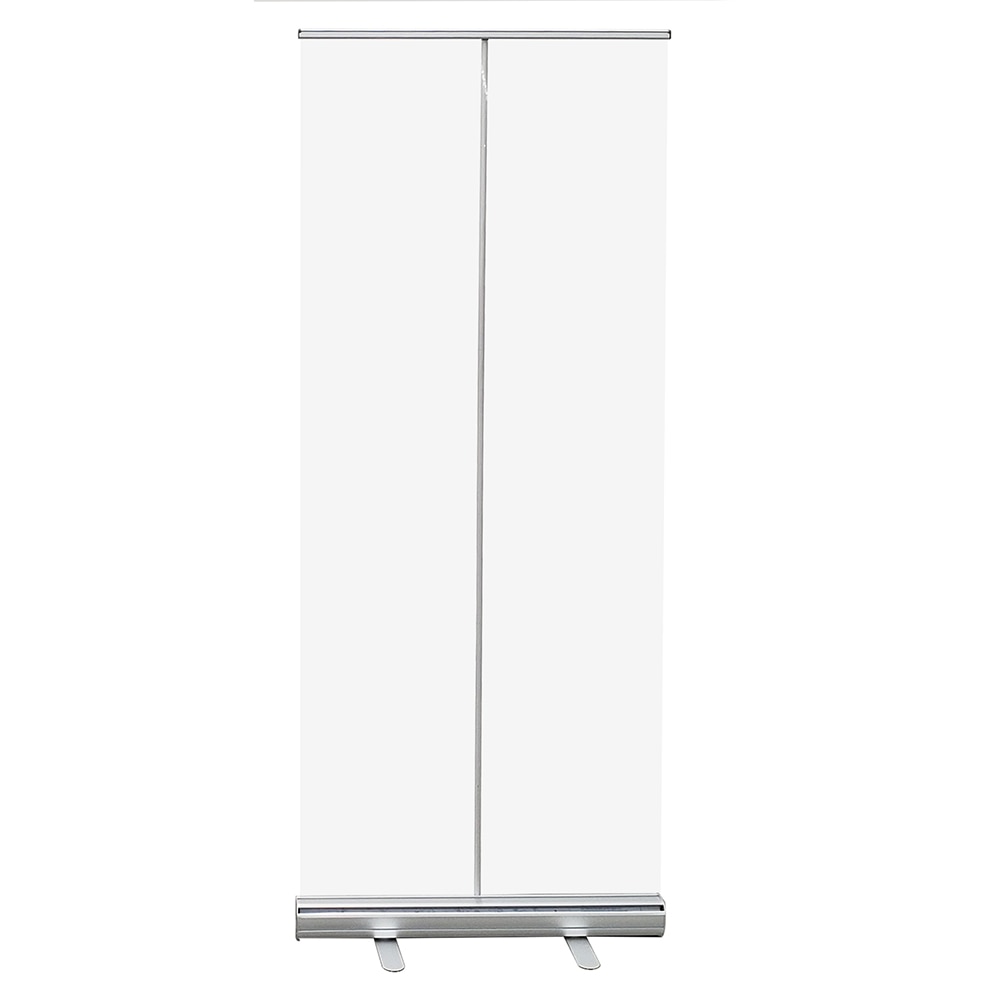 Clear retractable banner stand 31.5 x 80 in., base and pole