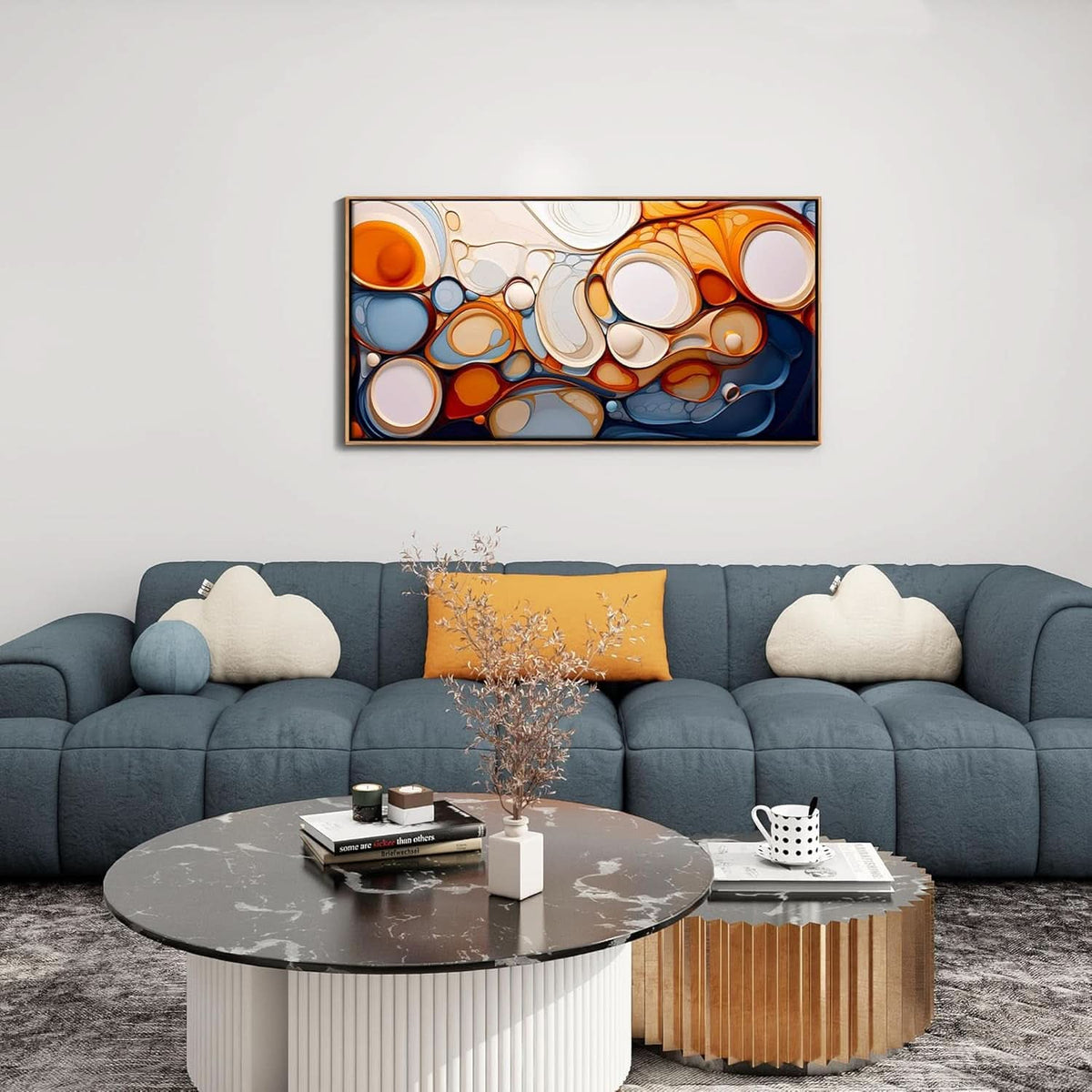 Abstract Wall Art 20x40 Framed Canvas for Living Room – image 4