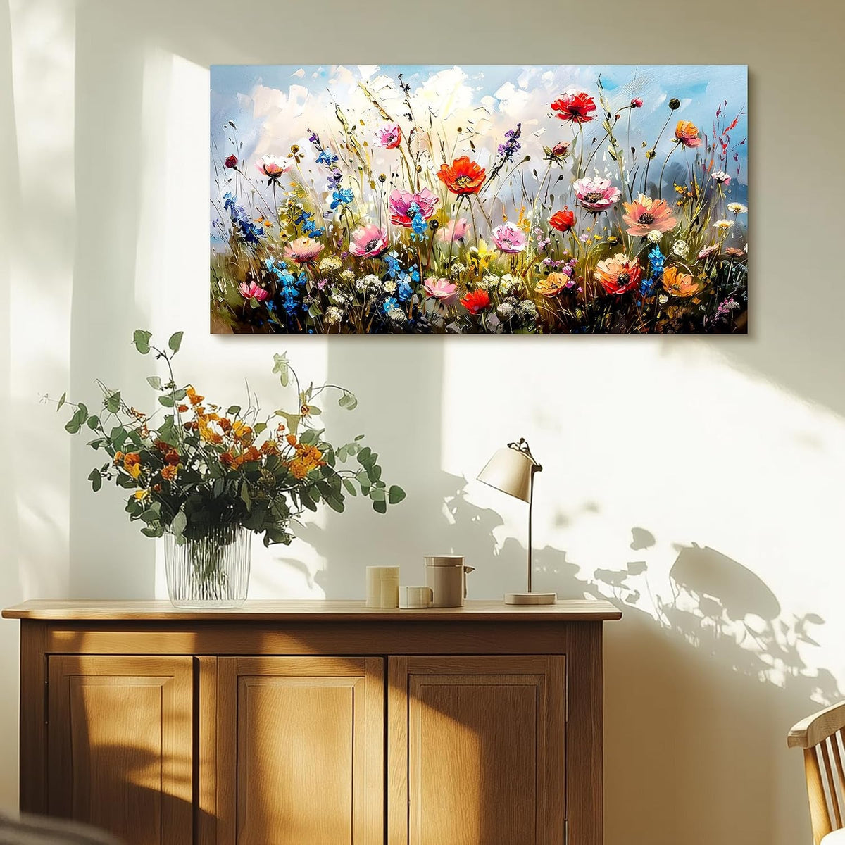 Farmhouse Canvas Wall Art 20x40 Colorful for Living Room – image 2