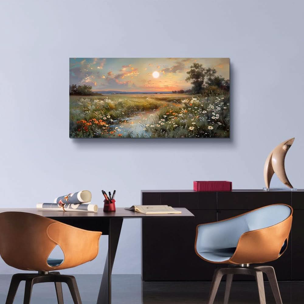 Printed Landscape Wall Art Canvas for Living Room – image 4
