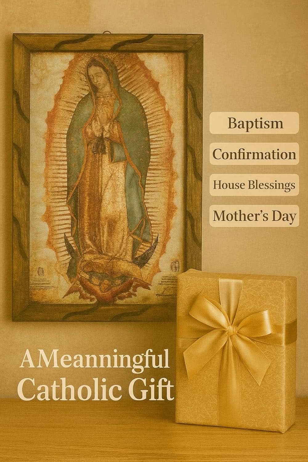 Our Lady of Guadalupe Religious Wall Art 13x18 Framed – image 7