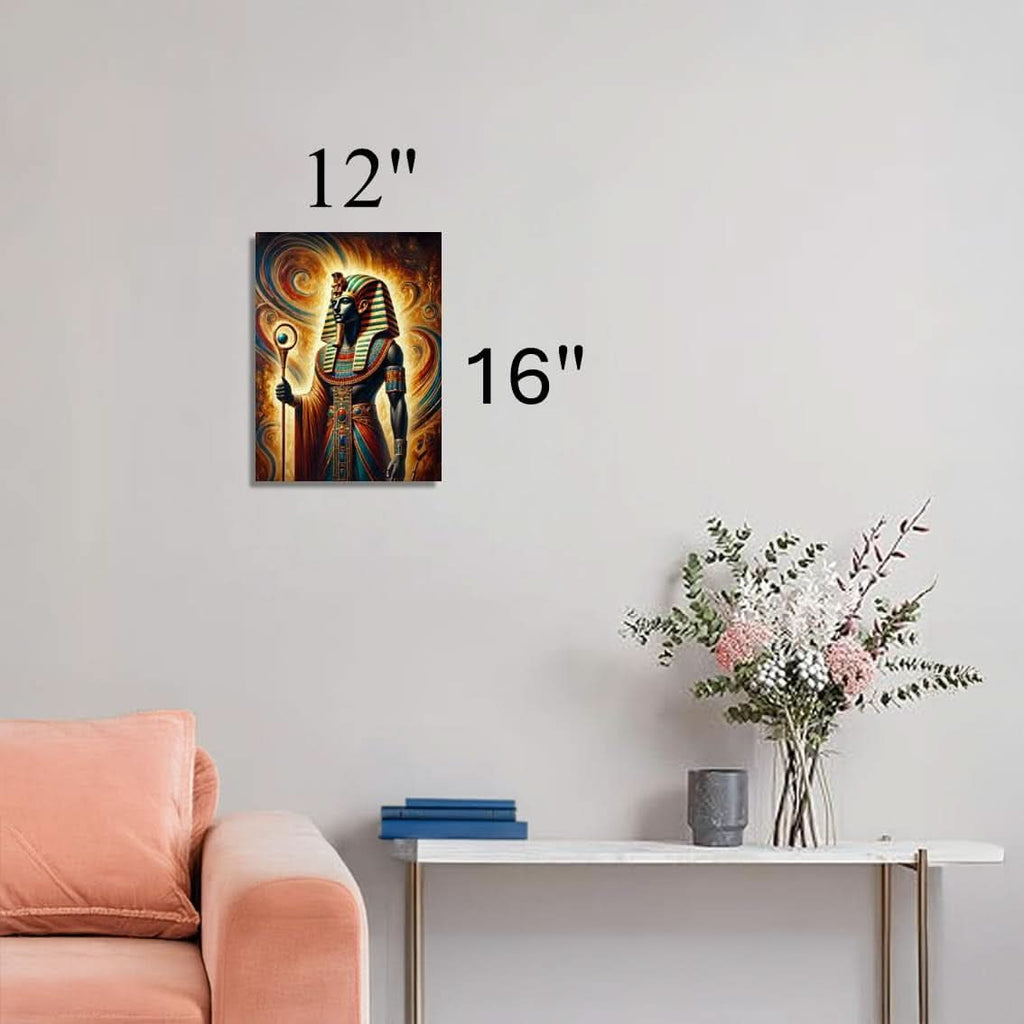 Pharaoh Egyptian Canvas Wall Art 16x12 for Living Room – image 4