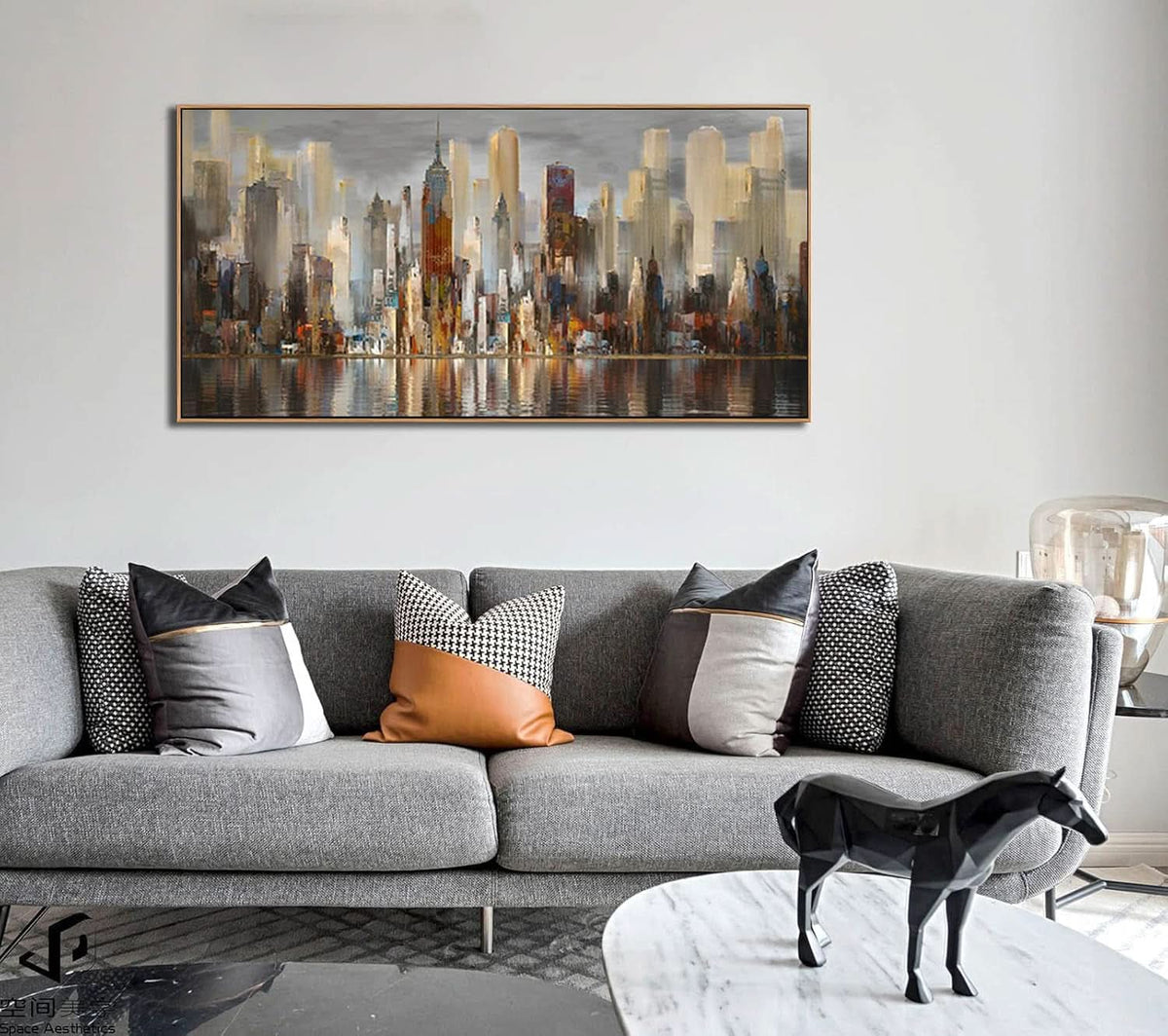 York Cityscape Skyline Wall Art 24x48 Canvas for Living Room – image 6