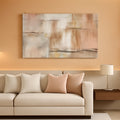 Abstract Wall Art 20x40 Powder Pink Canvas for Living Room – main view