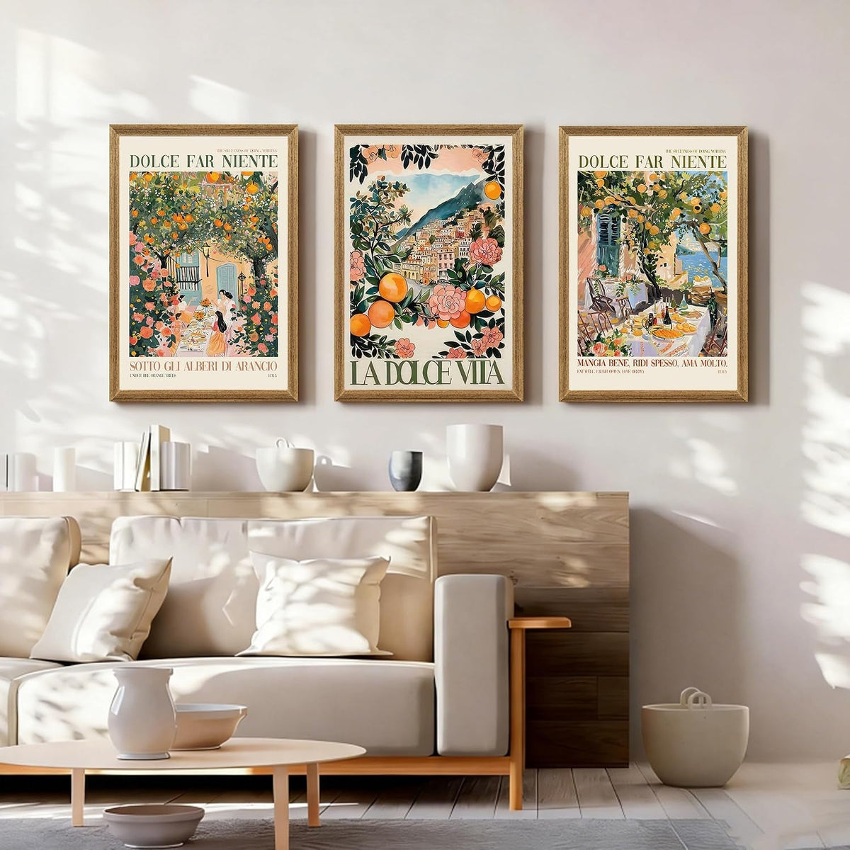 Triptych Canvas Wall Art Set of 3 Framed, 20x30 in – image 4