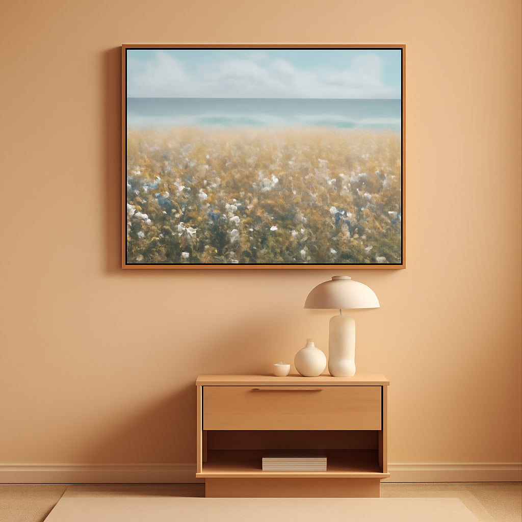 Coastal Wall Art 48x24 Framed for Living Room – main view