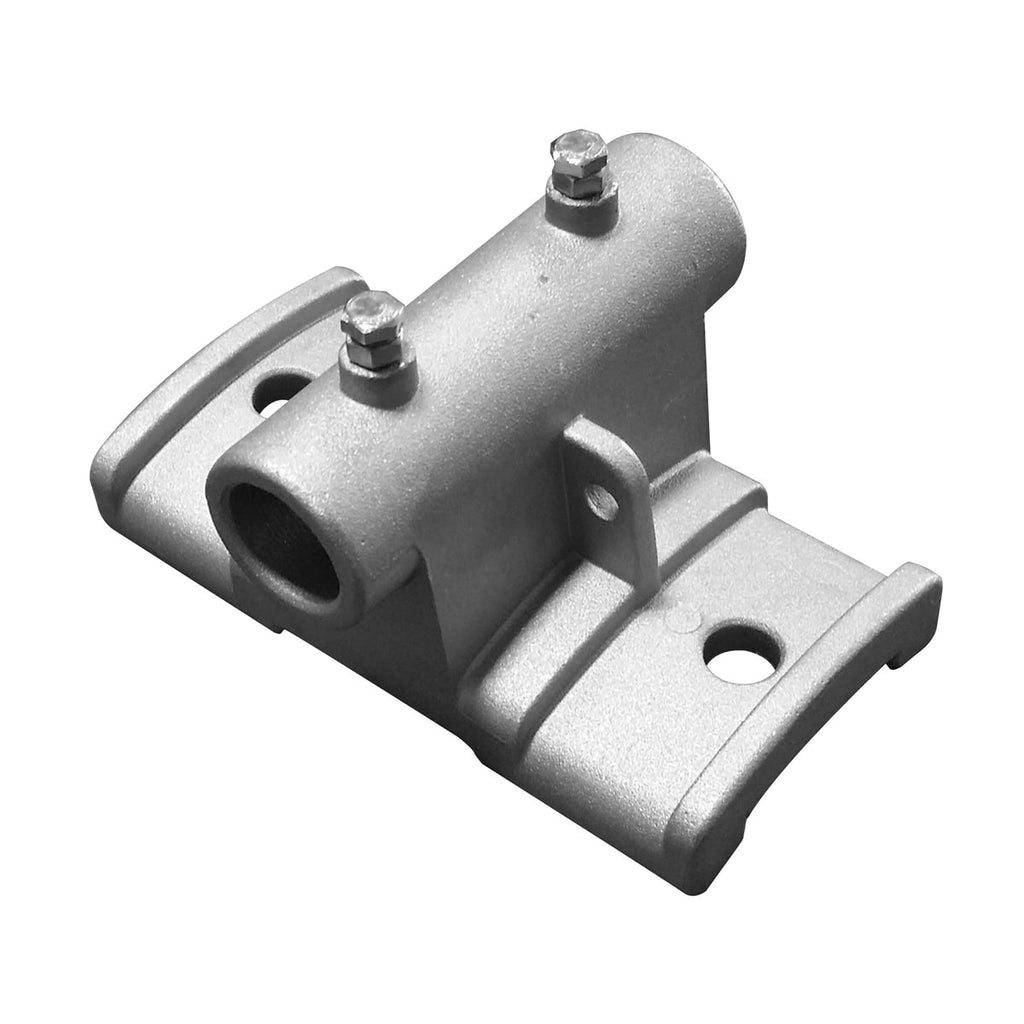 Cast aluminum double street pole bracket