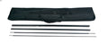 Double-sided teardrop flag kit travel bag and poles