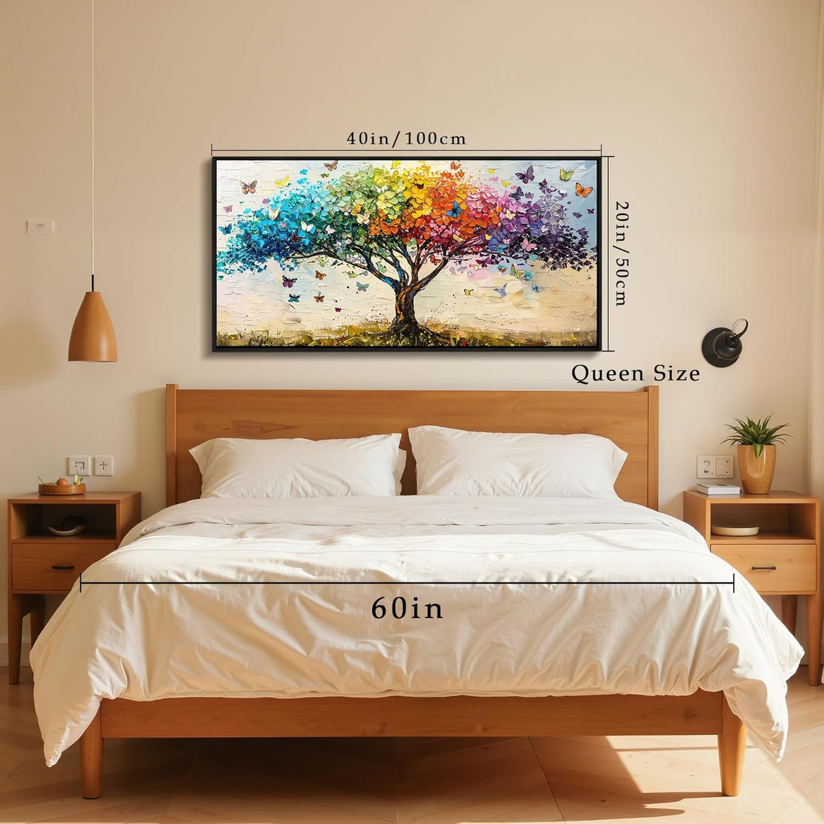 Tree of Life Opulent Ornate Landscape Wall Art Framed Black – image 5