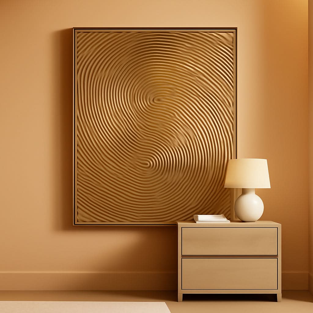 Modern Wall Art 40x28 Hand-Painted for Living Room – main view