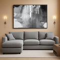 Black and White Abstract Wall Art 30x60 Canvas for Living Room – main view