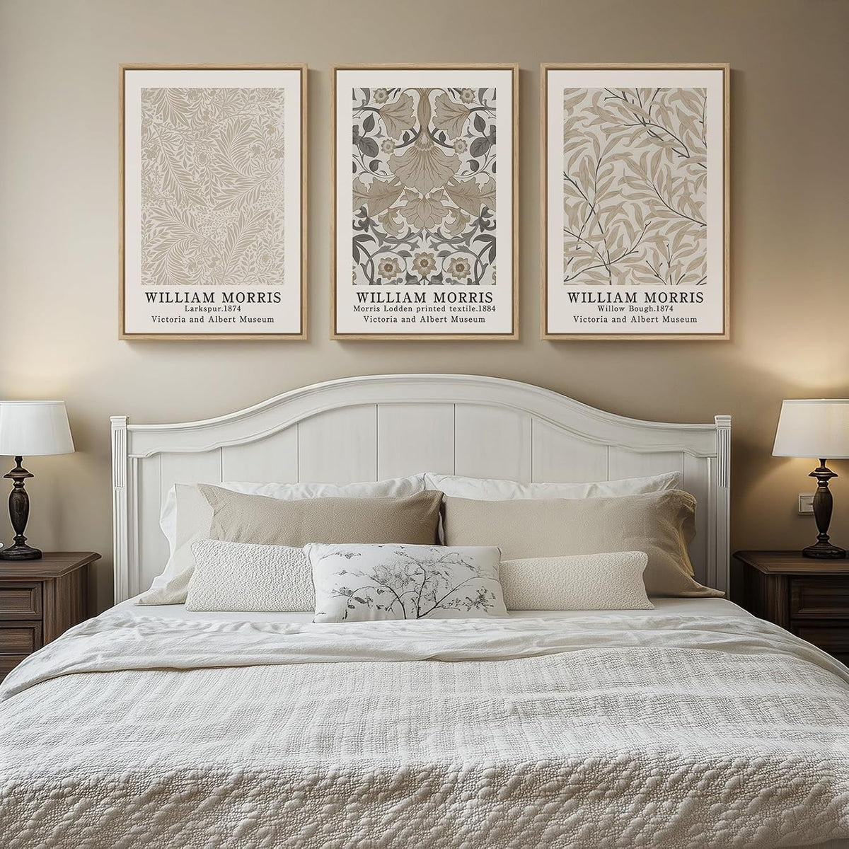 William Morris Botanical Wall Art Set of 3 Framed, 24x36 in – image 4