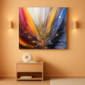 Abstract Wall Art 24x48 Hand-Painted Canvas for Living Room – main view