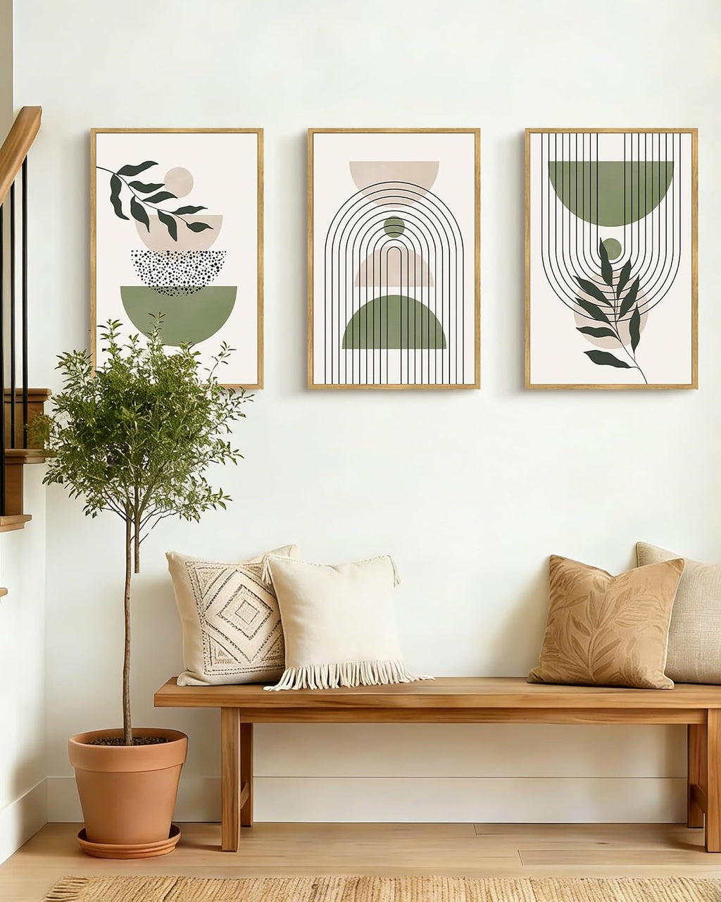 Verdant Boho Botanical Wall Art 16x24 Framed for Living Room – image 7