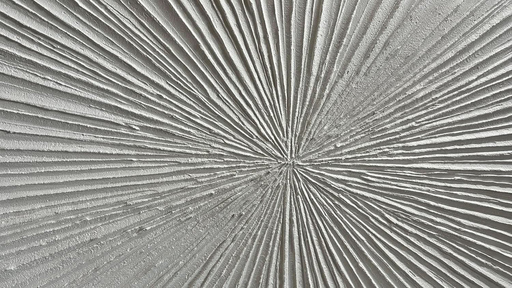 Abstract Wall Art 24x48 Hand-Painted Framed White for Living Room – image 8