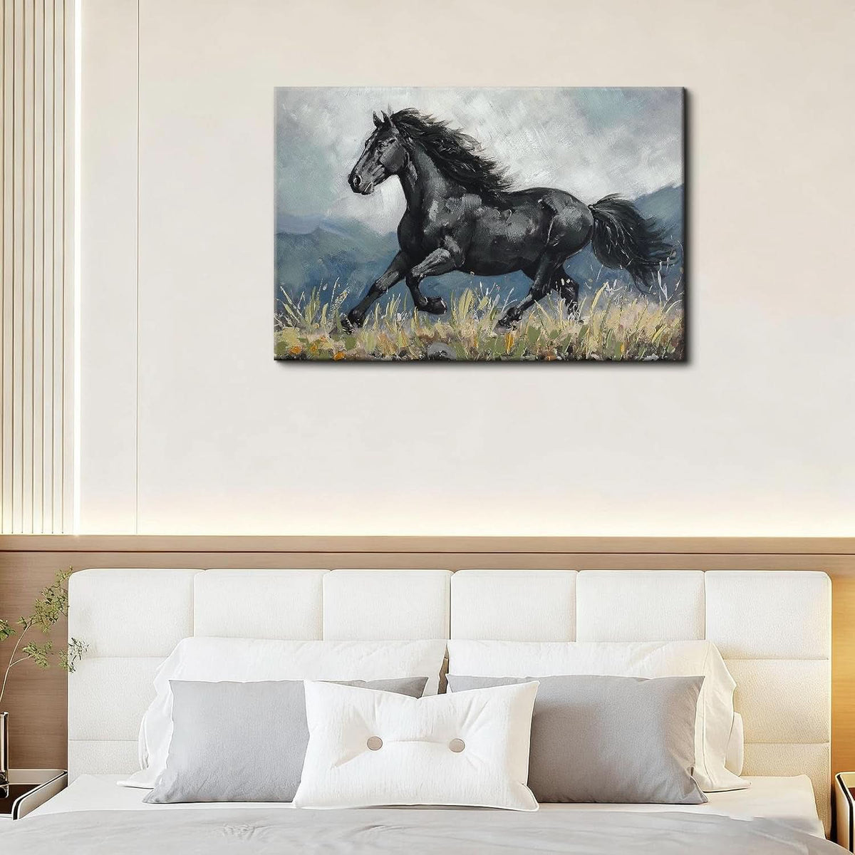Horse Wall Art 24x36 Hand-Painted Canvas for Living Room – image 7