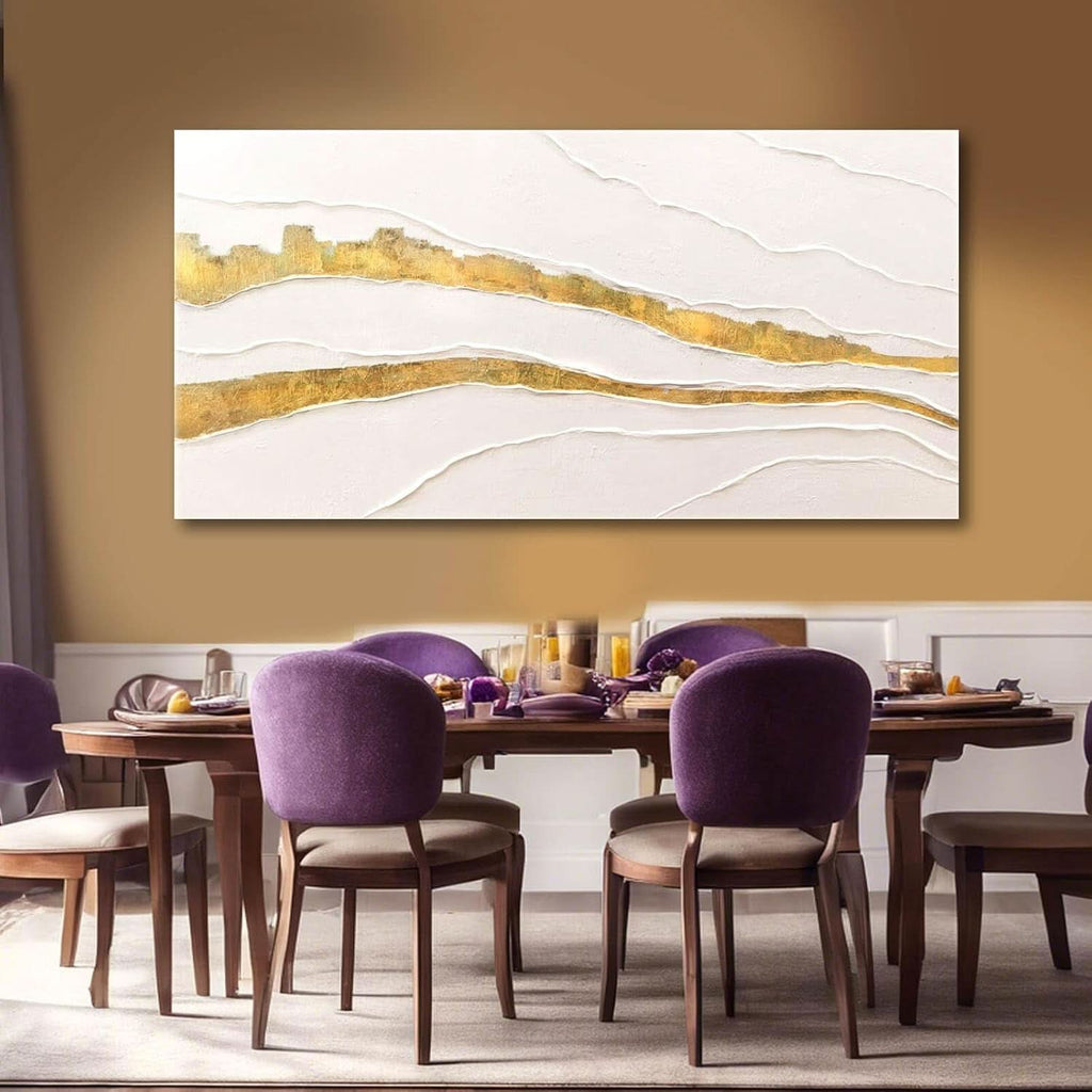 Goldfoil Luxuriously Gold Wall Art 29x58 Hand-Painted Canvas – image 6