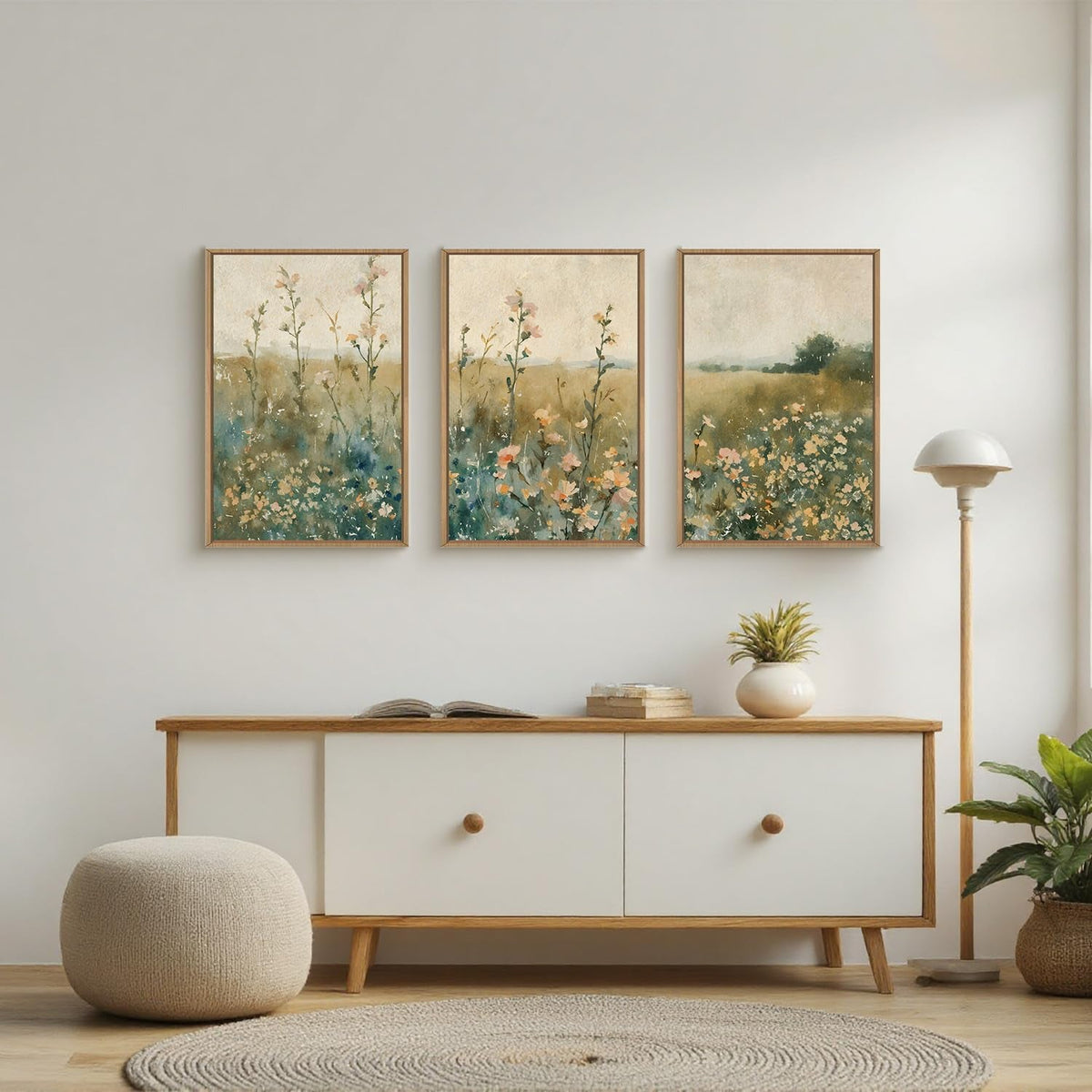 Wildflower Floral Wall Art 24x36 Canvas for Living Room – image 3