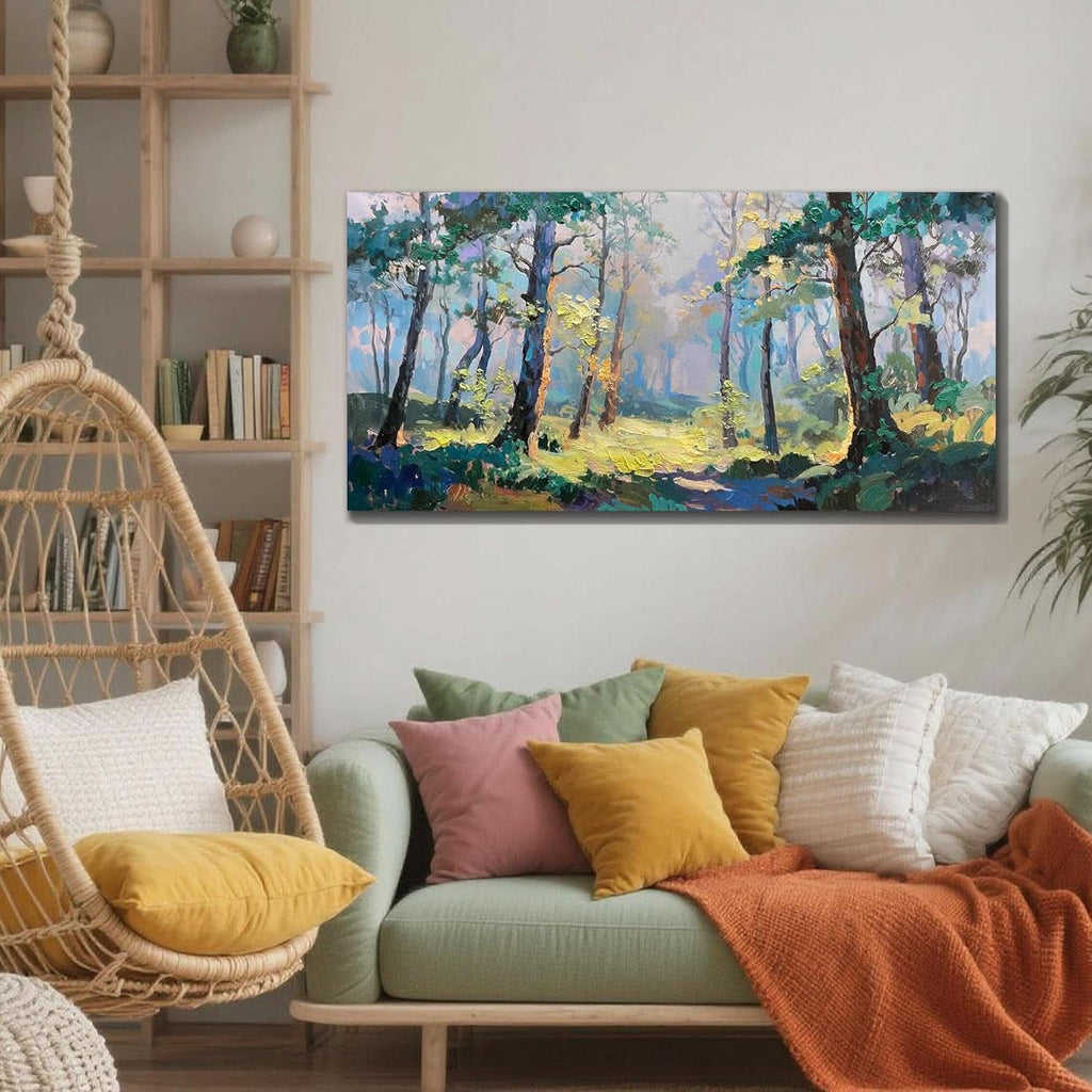 Forest Landscape Wall Art 48x24 Canvas for Living Room – image 3