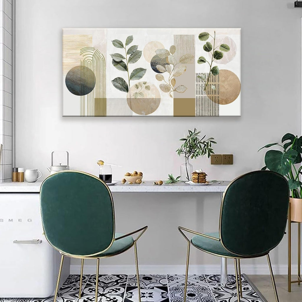 Verdant Geometric Boho Wall Art 20x40 Canvas for Living Room – image 2