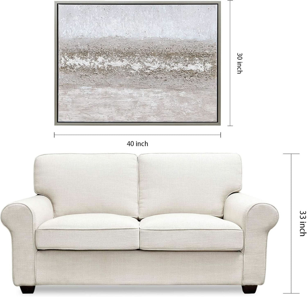 Abstract Wall Art 40x30 Hand-Painted Canvas for Living Room – image 9