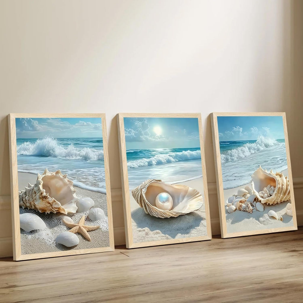 Pearl Extravagant Coastal Wall Art 20x30 Framed Canvas – image 5