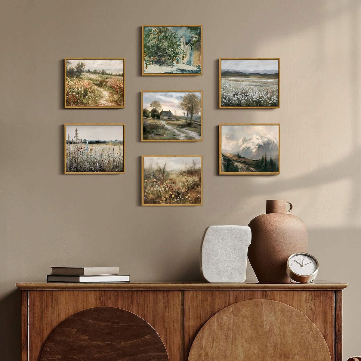 Wild flowers Floral Wall Art Framed Canvas for Living Room – image 5