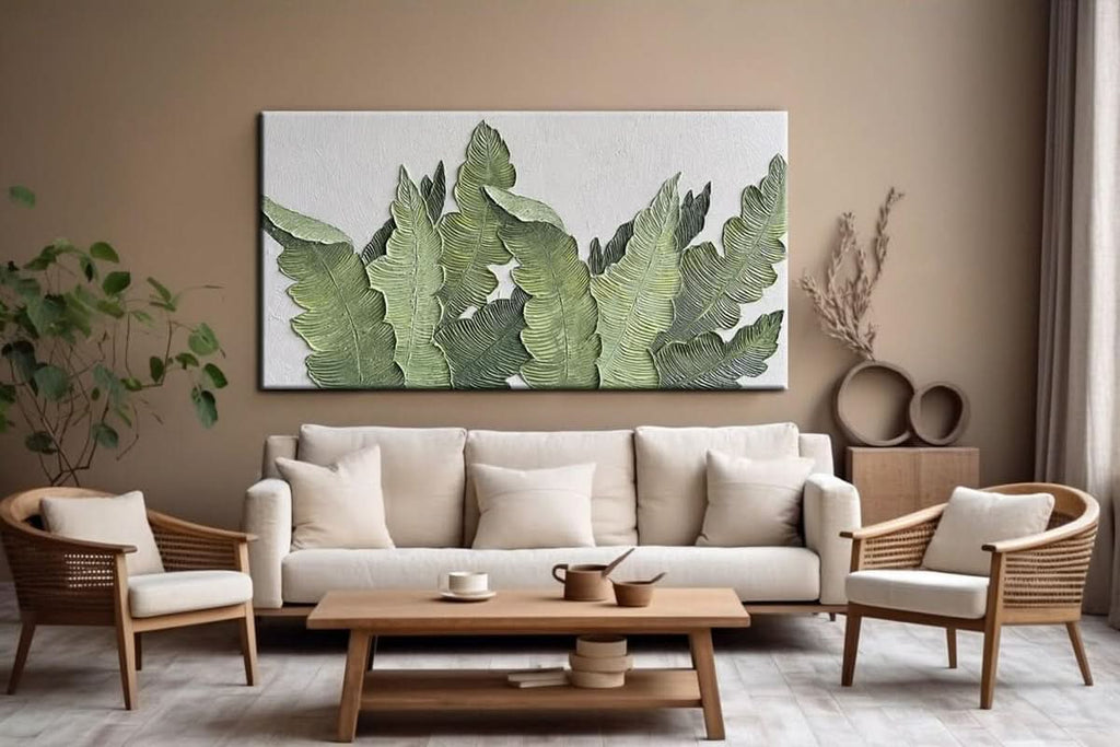 Pattern Floral Wall Art 24x48 Hand-Painted Canvas for Living Room – image 5