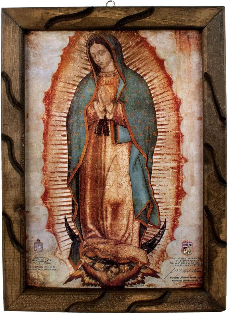 Our Lady of Guadalupe Religious Wall Art 13x18 Framed – main view