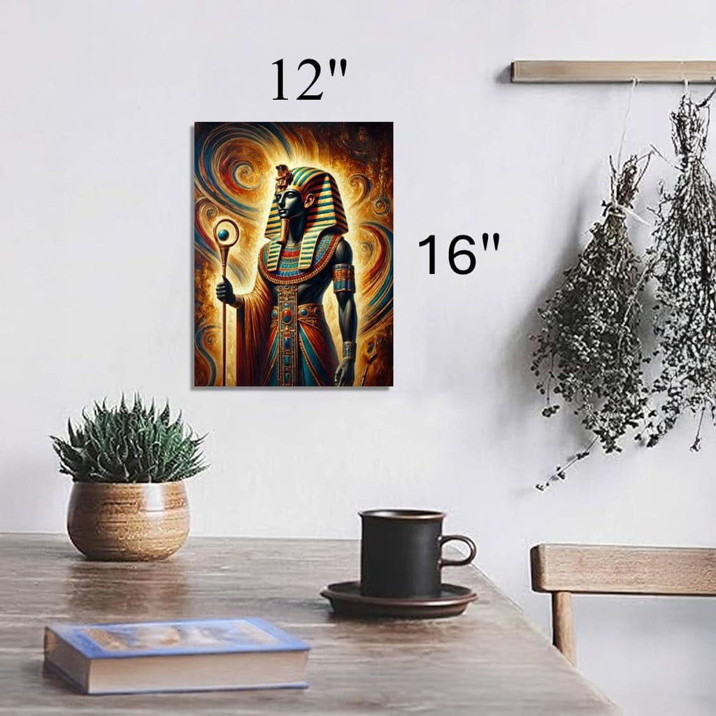 Pharaoh Egyptian Canvas Wall Art 16x12 for Living Room – image 2