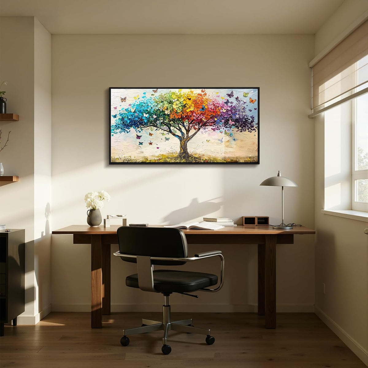 Tree of Life Opulent Ornate Landscape Wall Art Framed Black – image 4