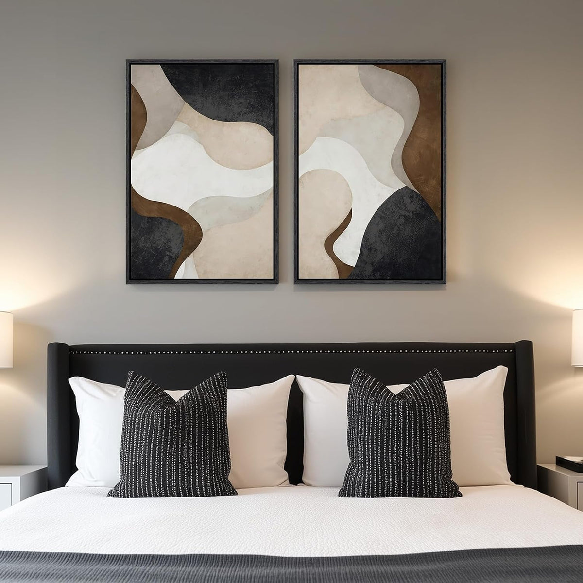 Collections Abstract Wall Art 16x24 Framed for Living Room – image 2